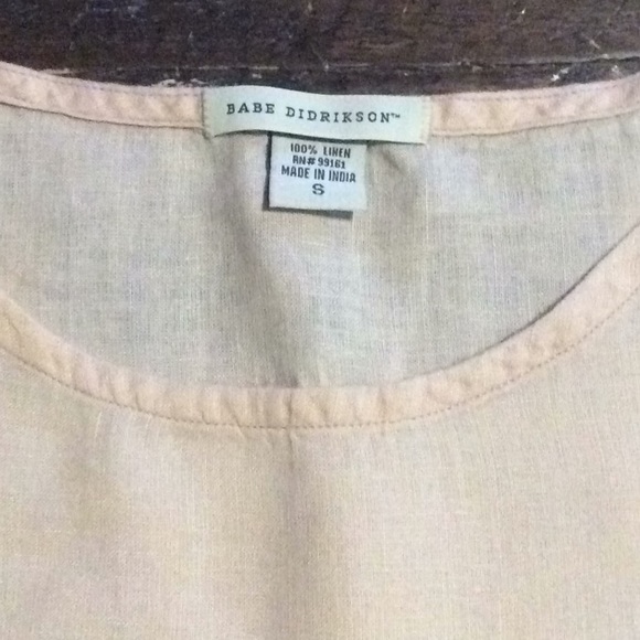 100% Linen Pale Pink tank top - Picture 4 of 6